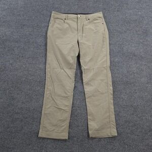 Western Rise Pants Mens 32x28 Beige Evolution Travel Chino Performance Tech